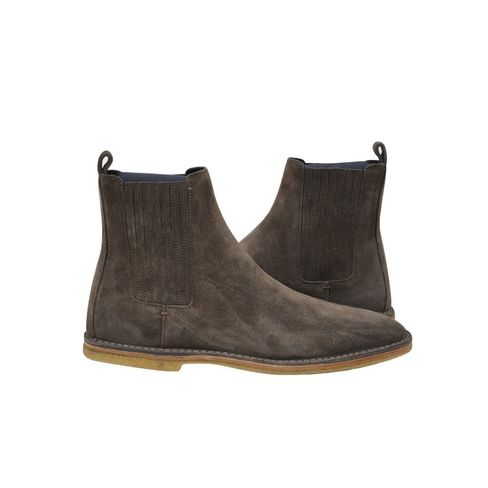 Saint Laurent Men Nino Chelsea Boots Size US 6 39  Brown Suede Crepe Sole - Picture 5 of 7